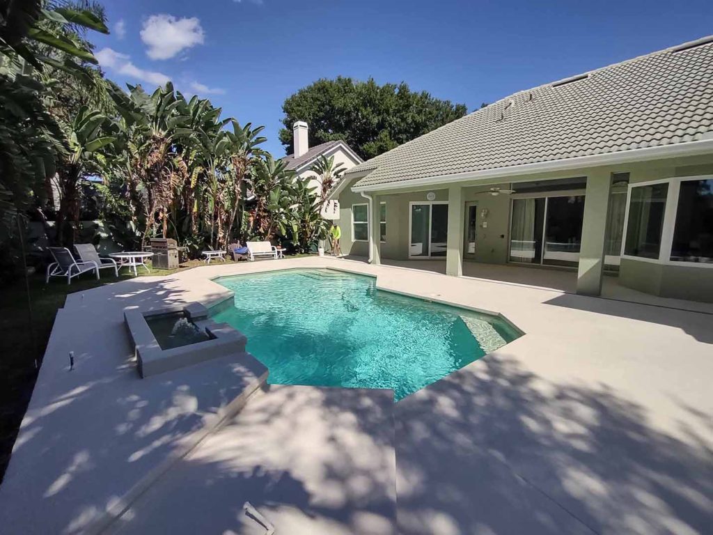 concrete pool deck