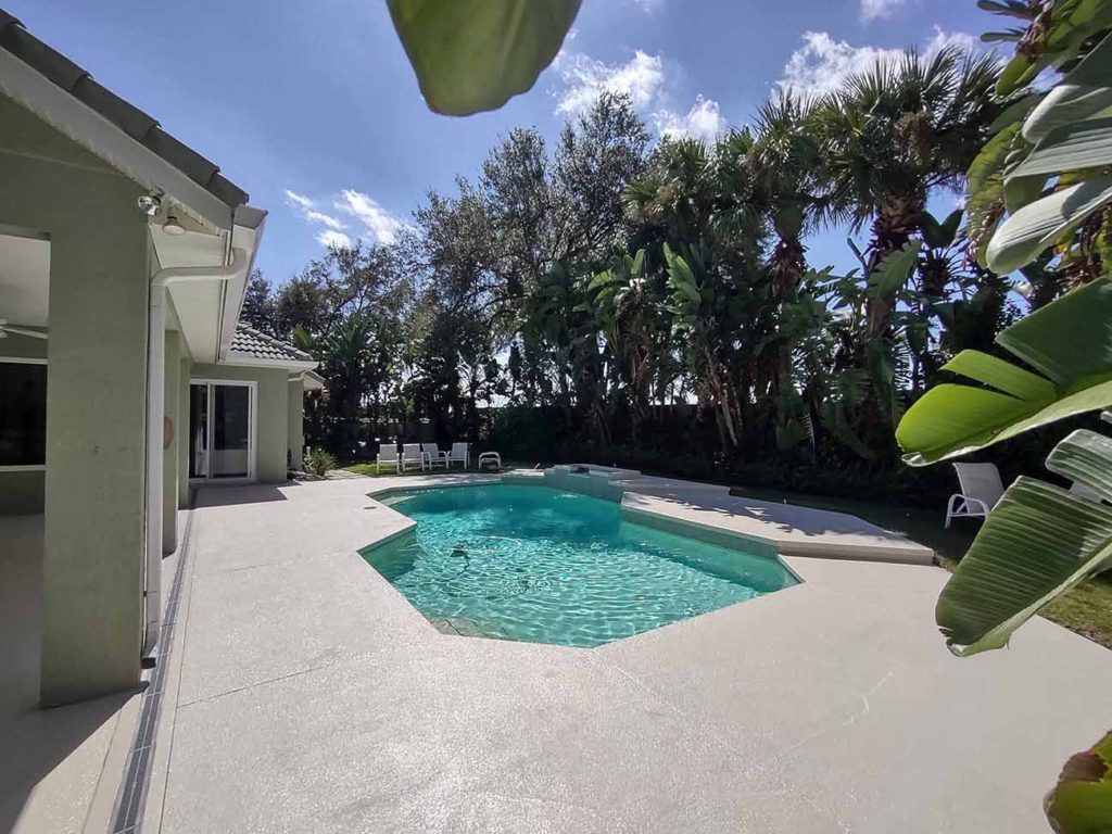 concrete pool deck